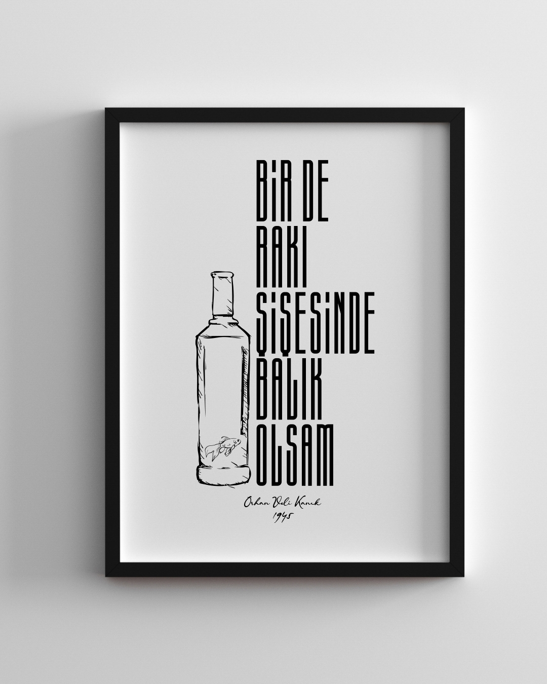 Bir de rakı şişesinde balık olsam
