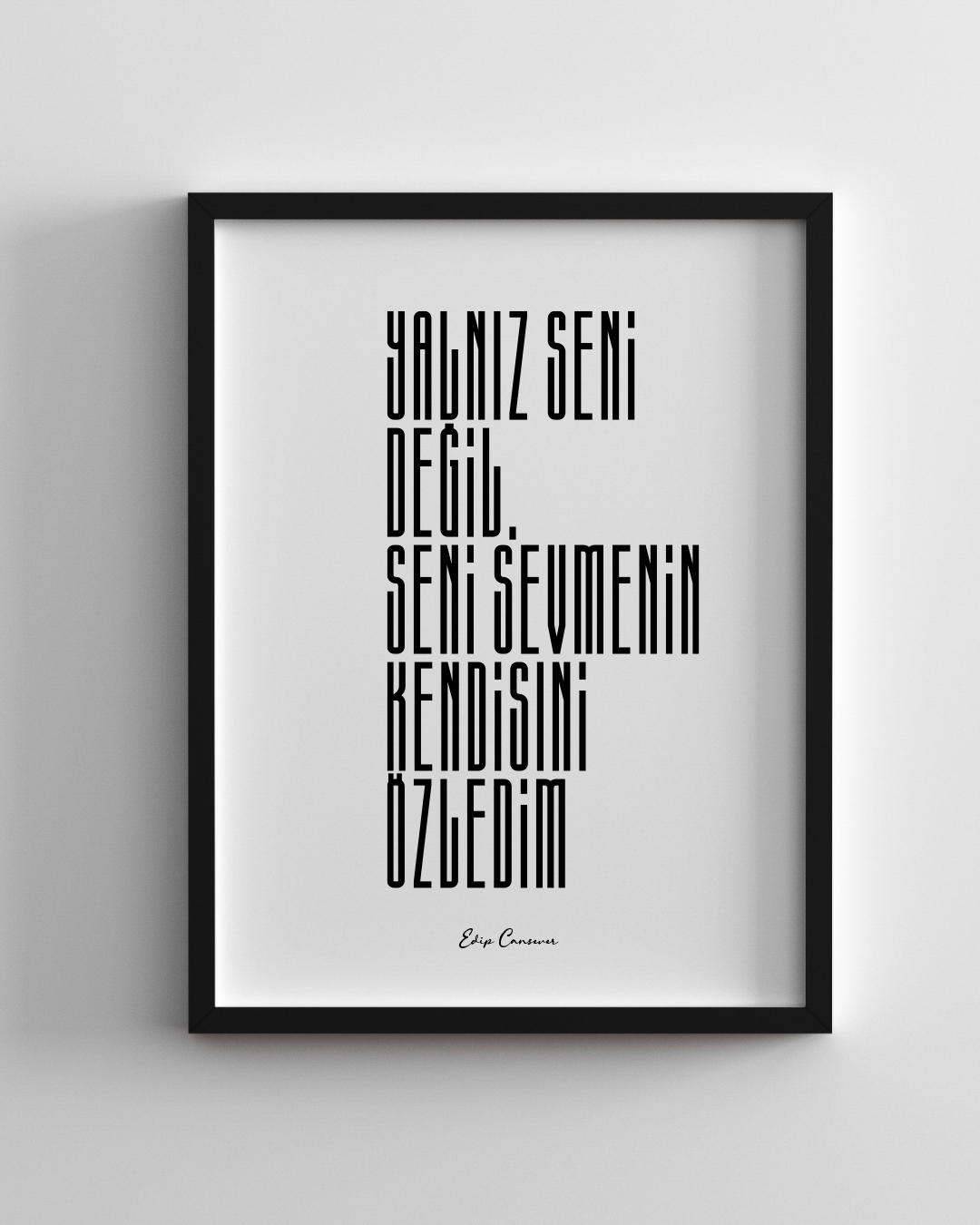 Yalnız Seni Değil Seni Sevmenin Kendisini Özledim