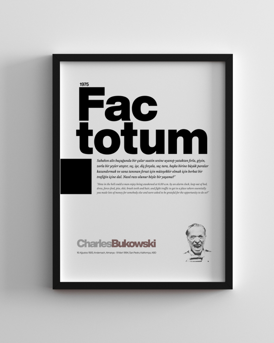 Charles Bukowski Factotum