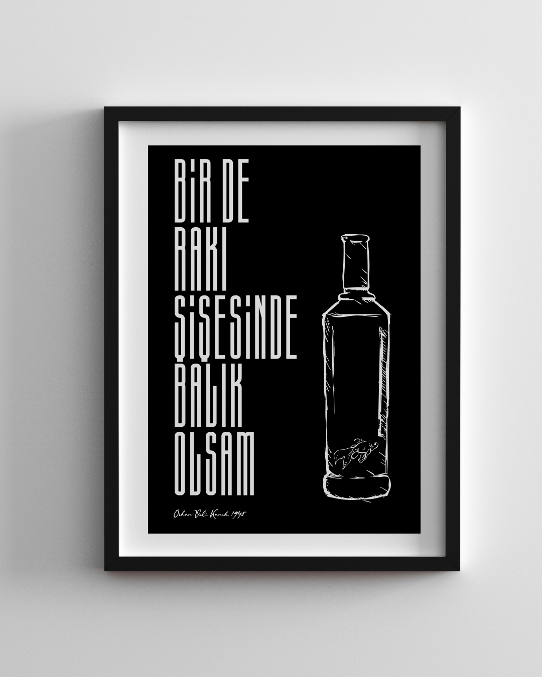 Bir de rakı şişesinde balık olsam (Dark)