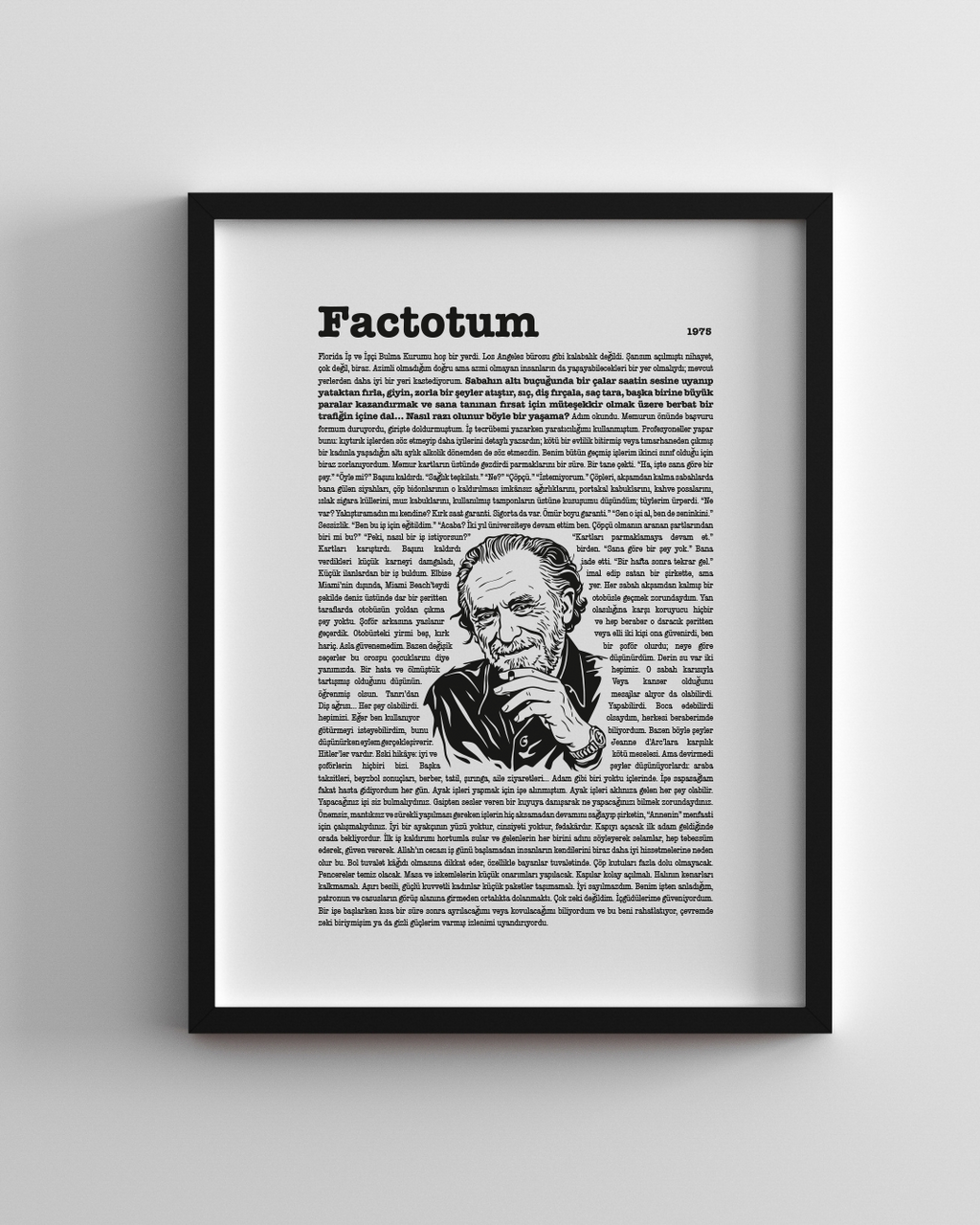 Charles Bukowski Factotum 1975