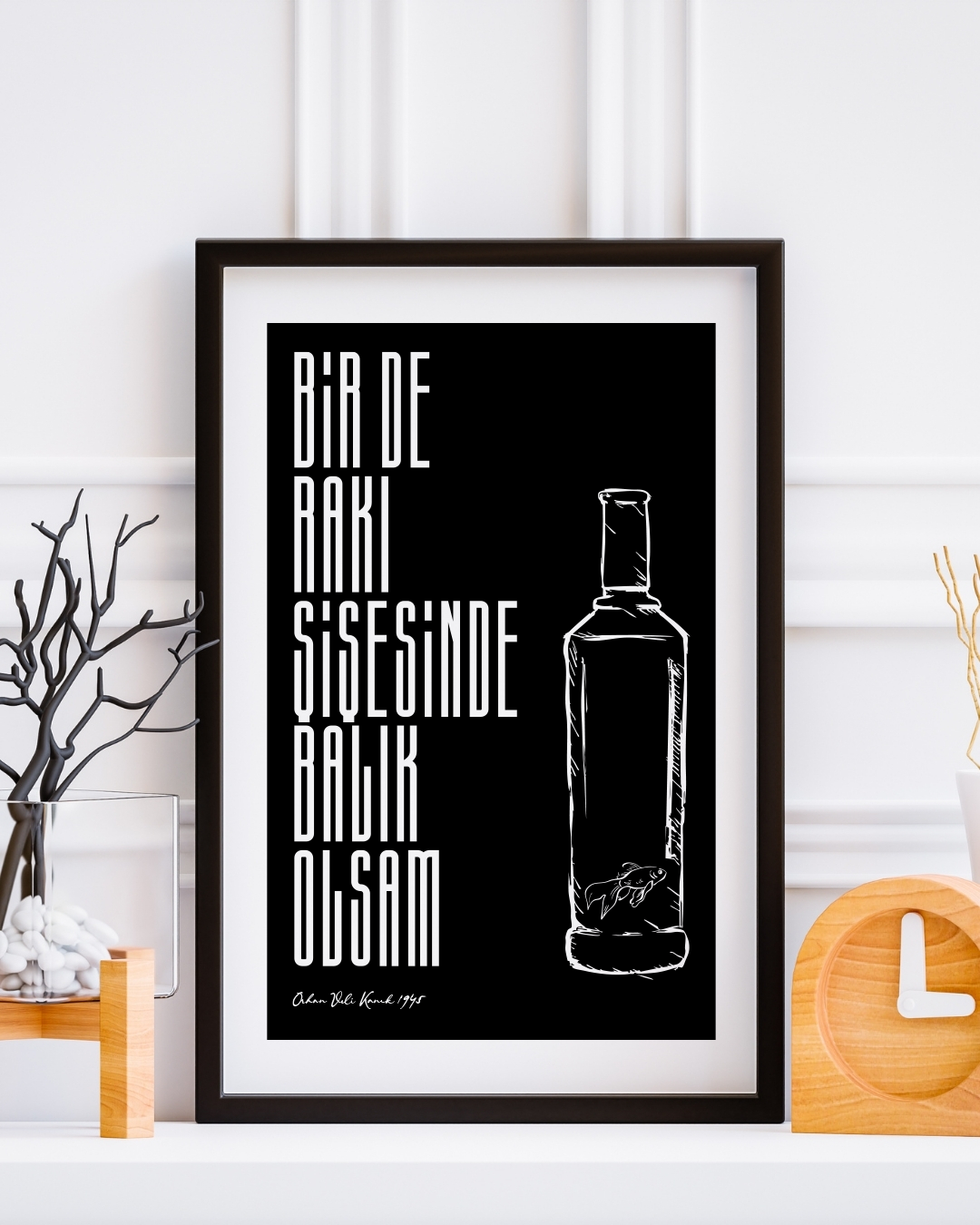 Bir de rakı şişesinde balık olsam (Dark)